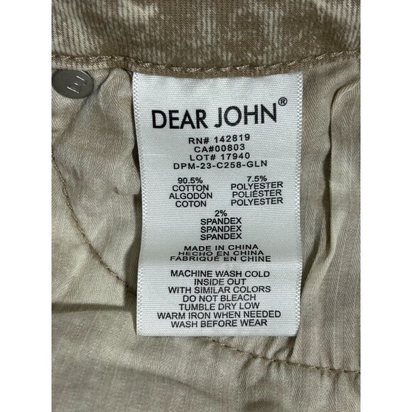 DEAR JOHN Women's High Rise Gisele Skinny Leg Jeans in Biscotti - Sz 28* - Picture 8 of 9